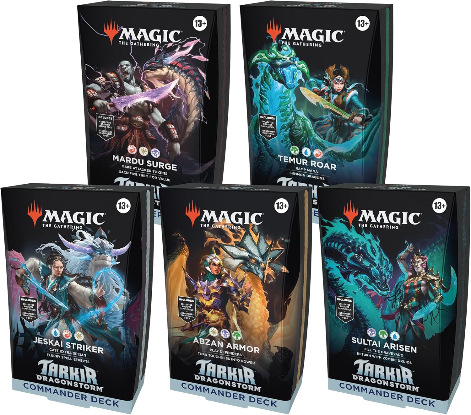 MTG : Tarkir: Dragonstorm - Commander - All 5 Decks | Boutique FDB