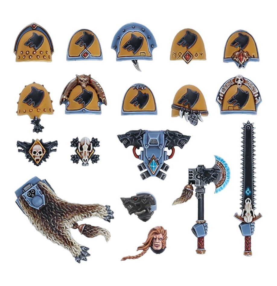 WARHAMMER 40K: SPACE WOLVES - SPACE WOLVES UPGRADES PACK | Boutique FDB