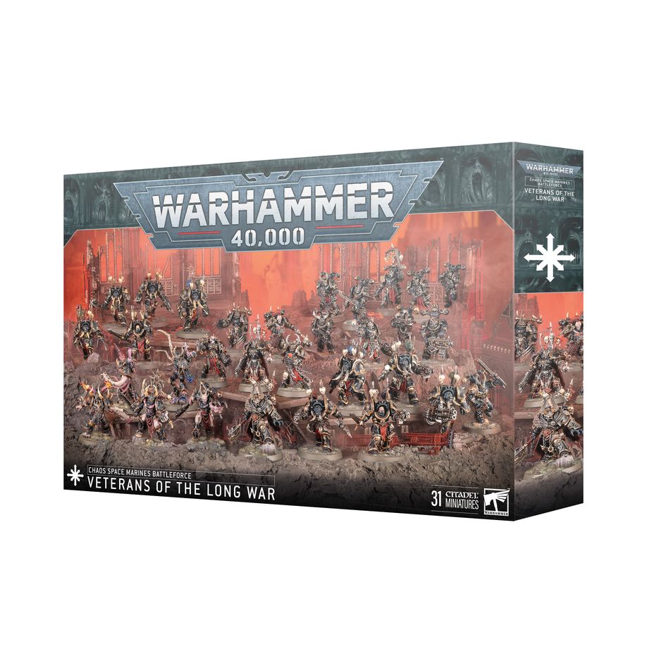 WARHAMMER 40K: CHAOS SPACE MARINES BATTLEFORCE - VETERANS OF THE LONG WAR | Boutique FDB