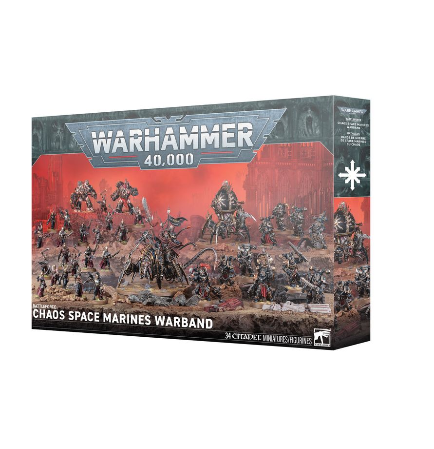 WARHAMMER 40K: CHAOS SPACE MARINES - Battleforce: Chaos Space Marines Warband | Boutique FDB