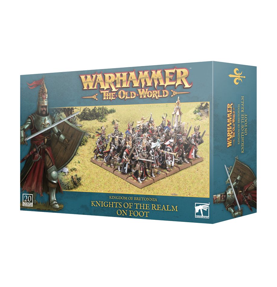 WARHAMMER TOW: KINGDOM OF BRETONNIA - KNIGHTS OF THE REALM ON FOOT | Boutique FDB