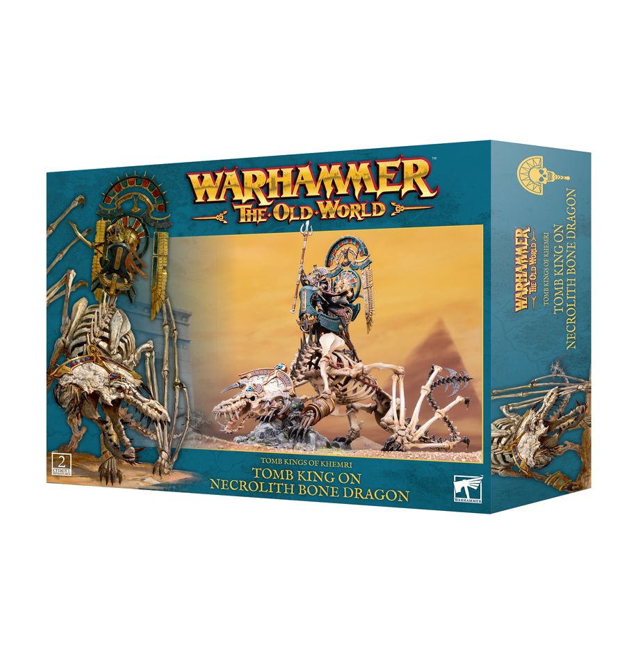 WARHAMMER TOW: TOMB KINGS OF KHEMRI - TOMB KING ON NECROLITH BONE DRAGON | Boutique FDB