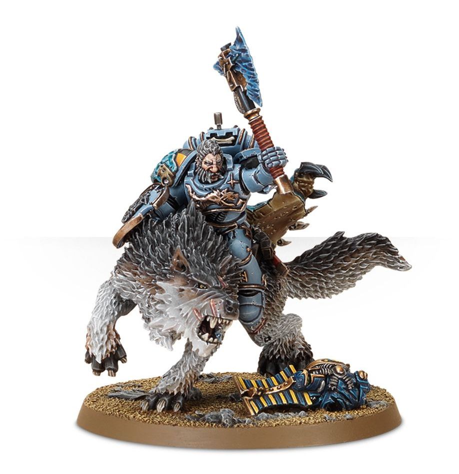 WARHAMMER 40K: SPACE WOLVES - WOLF LORD ON THUNDERWOLF | Boutique FDB