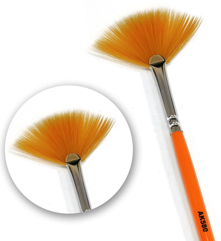 AK Interactive Weathering Brush Fan Shape | Boutique FDB