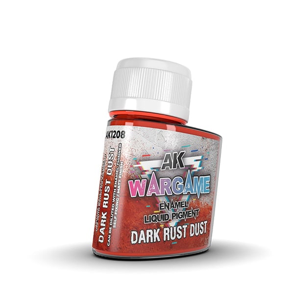 AK Wargame - Enamel liquid pigments - Dark Rust Dust | Boutique FDB