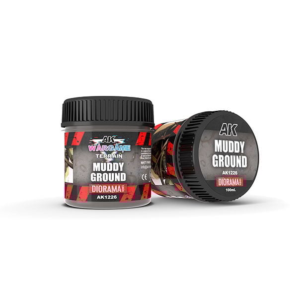 AK Interactive Wargame Battle Ground Terrains Acrylic 100ml Muddy Ground | Boutique FDB