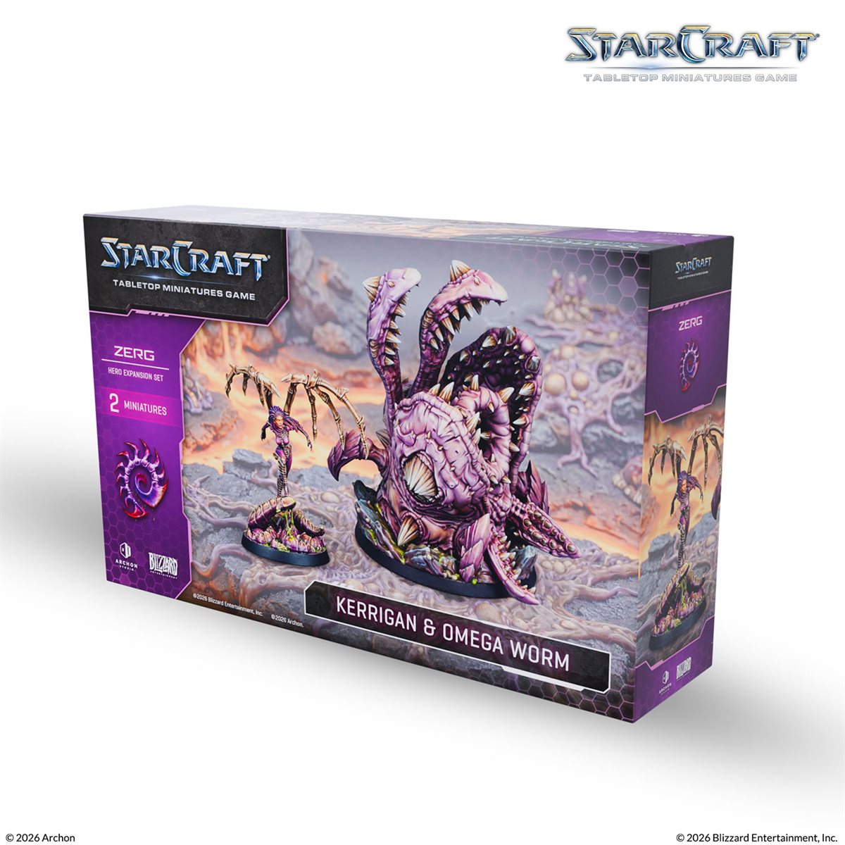 Starcraft - Tabletop Miniatures Game - Zerg : Kerrigan & Omega Worm | Boutique FDB