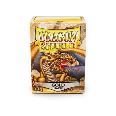Dragon Shield Matte Sleeves - Gold (100) | Boutique FDB