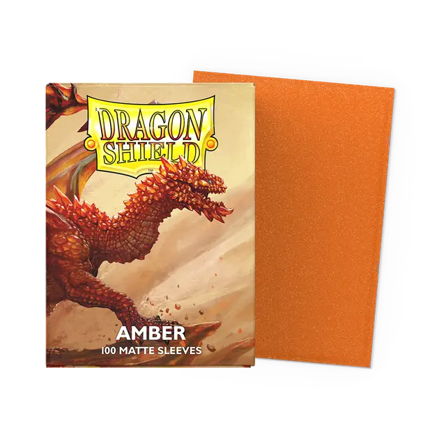 Dragon Shield Matte Sleeves - Amber (100) | Boutique FDB