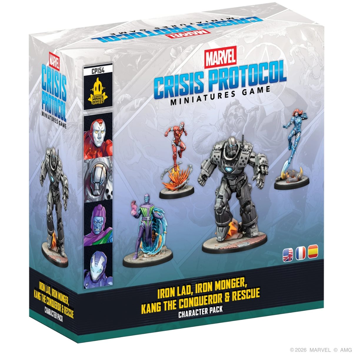 Marvel: Crisis Protocol: Iron Lad, Iron Monger & Kang the Conqueror | Boutique FDB