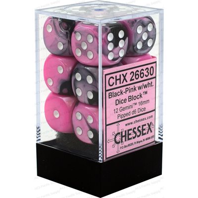Gemini: 12D6 Black-Pink / White | Boutique FDB