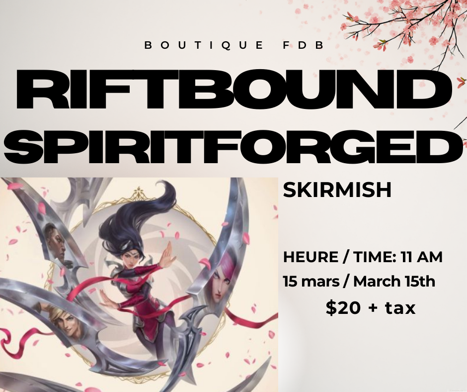 Riftbound : Spiritforged FDB Skirmish | Boutique FDB
