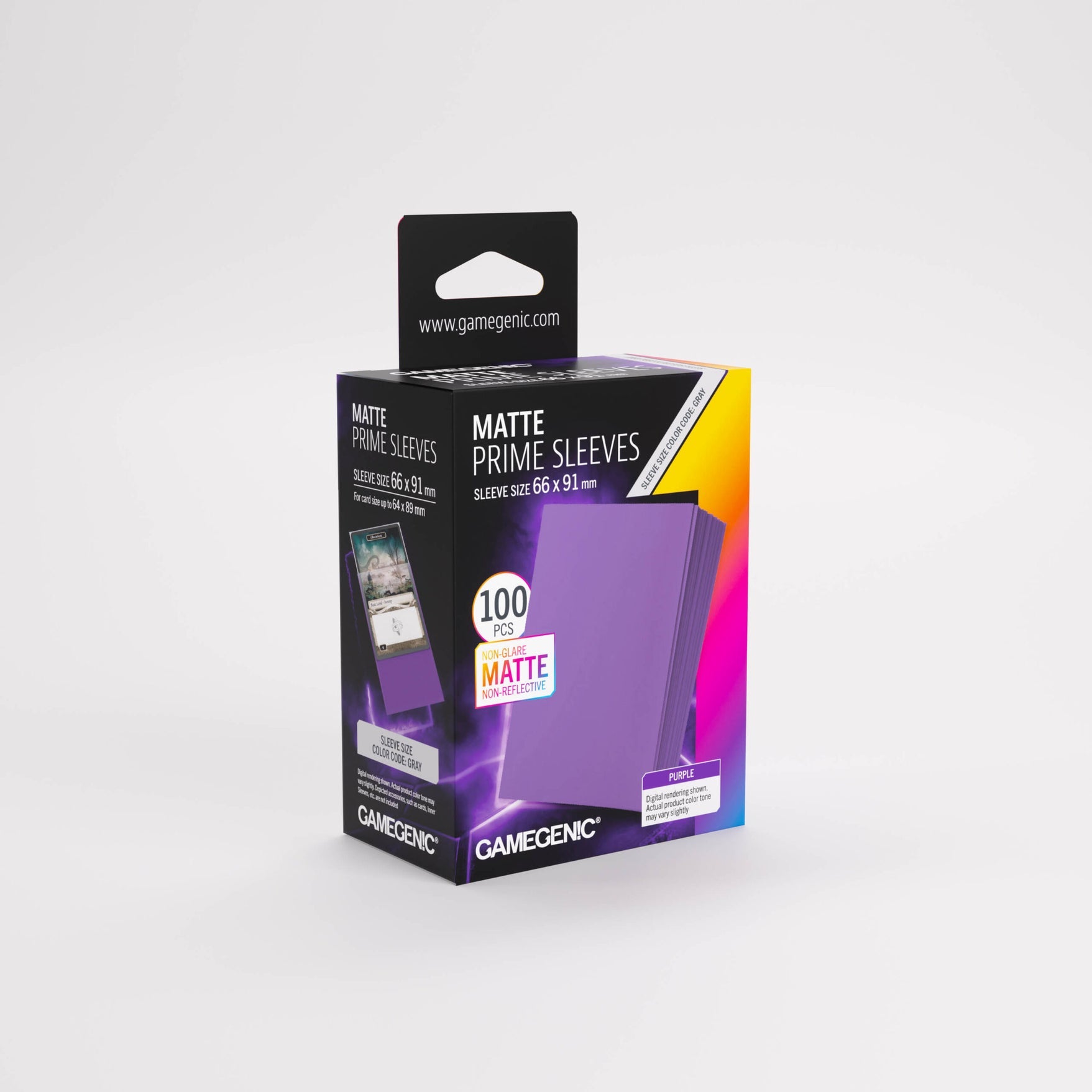 Sleeves: Gamegenic: Matte Prime Sleeves: Purple (100) (ML) (Repackaging) | Boutique FDB