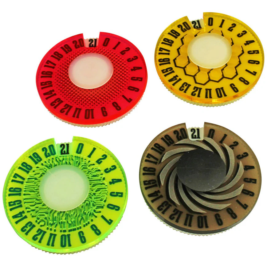 UNIVERSAL GAME DIAL SET: NUMBERED 0-21 - MULTI COLOR | Boutique FDB