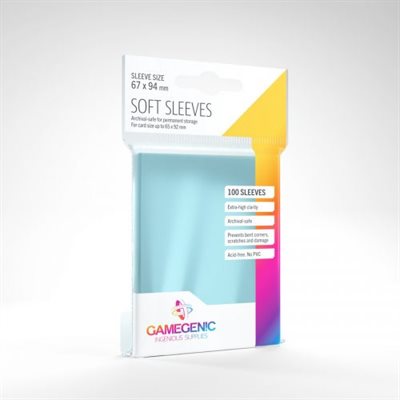 GAMEGEN!C: SOFT SLEEVES - CLEAR | Boutique FDB