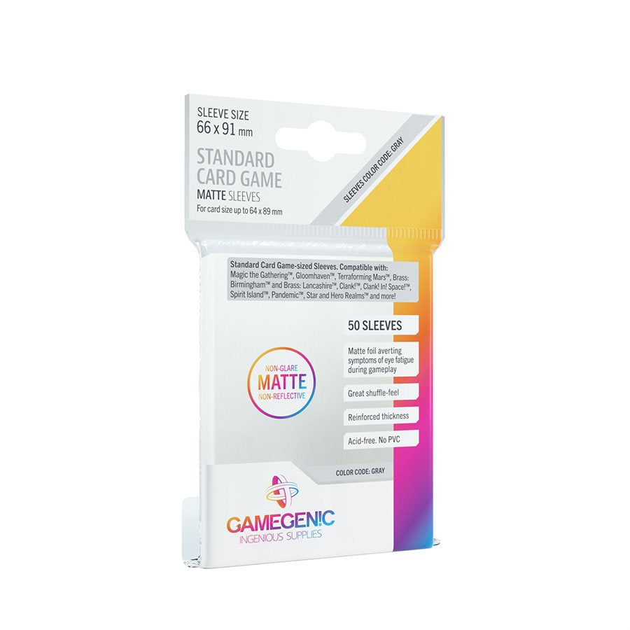Sleeves: Gamegenic: Matte Standard Card Game Sleeves (50) | Boutique FDB