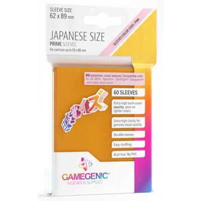 Gamegenic Sleeves : Japanese Size Matte Prime - Orange | Boutique FDB