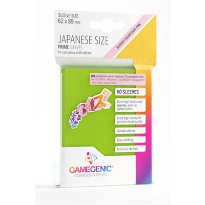 Gamegenic Sleeves : Japanese Size Matte Prime - Lime | Boutique FDB