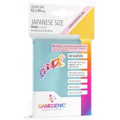 Gamegenic Sleeves : Japanese Size Matte Prime - Clear | Boutique FDB