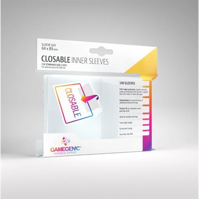 GAMEGENIC - CLOSABLE INNER SLEEVES | Boutique FDB