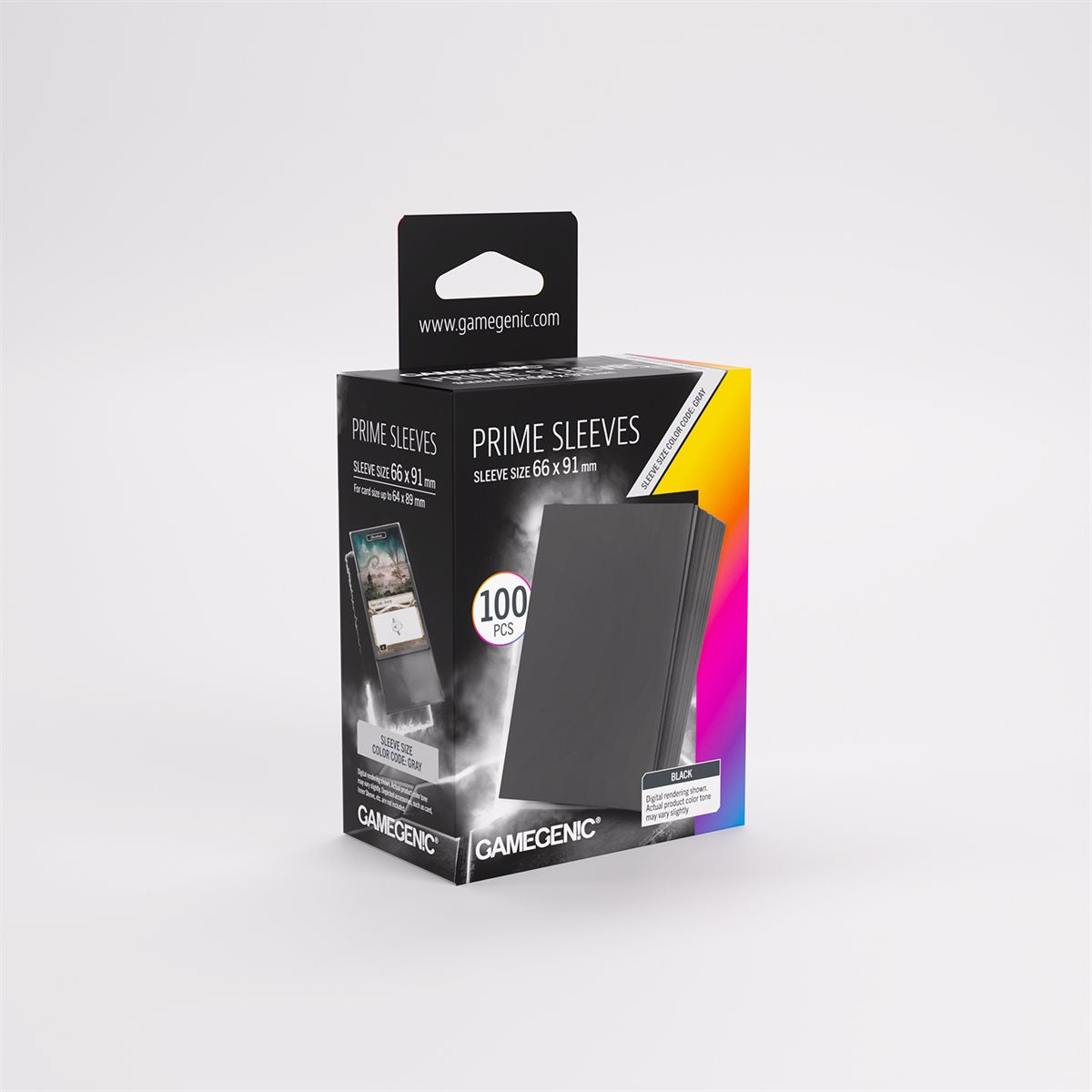 Gamegenic: Prime Sleeves: Black (100) (ML) (Repackaging) | Boutique FDB