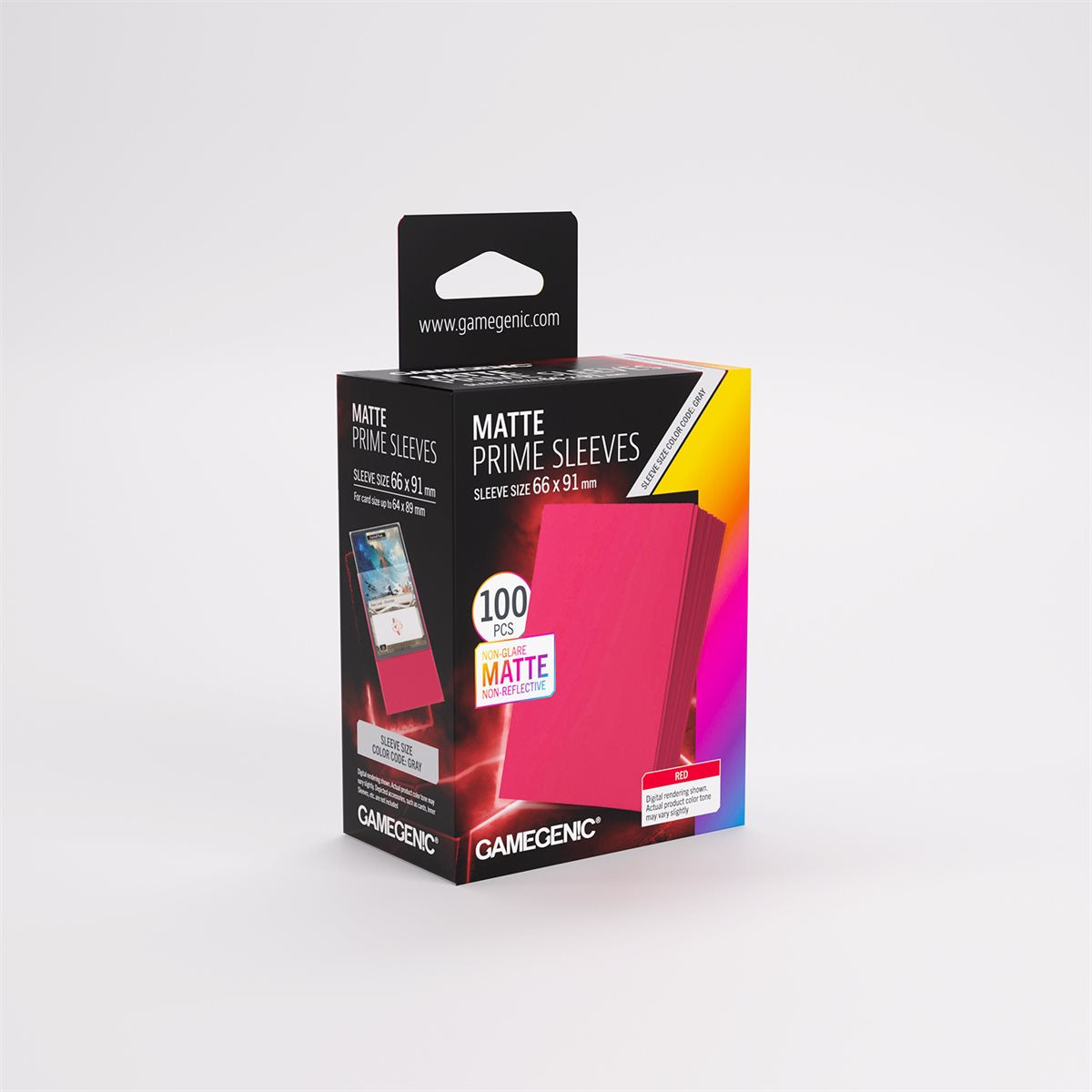 Sleeves: Gamegenic: Matte Prime Sleeves: Red (Repackaging) | Boutique FDB