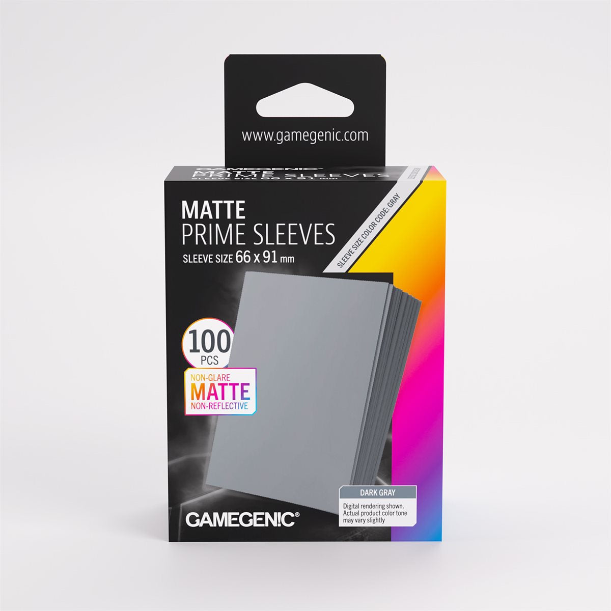 Sleeves: Gamegenic: Matte Prime Sleeves: Dark Grey (Repackaging) | Boutique FDB