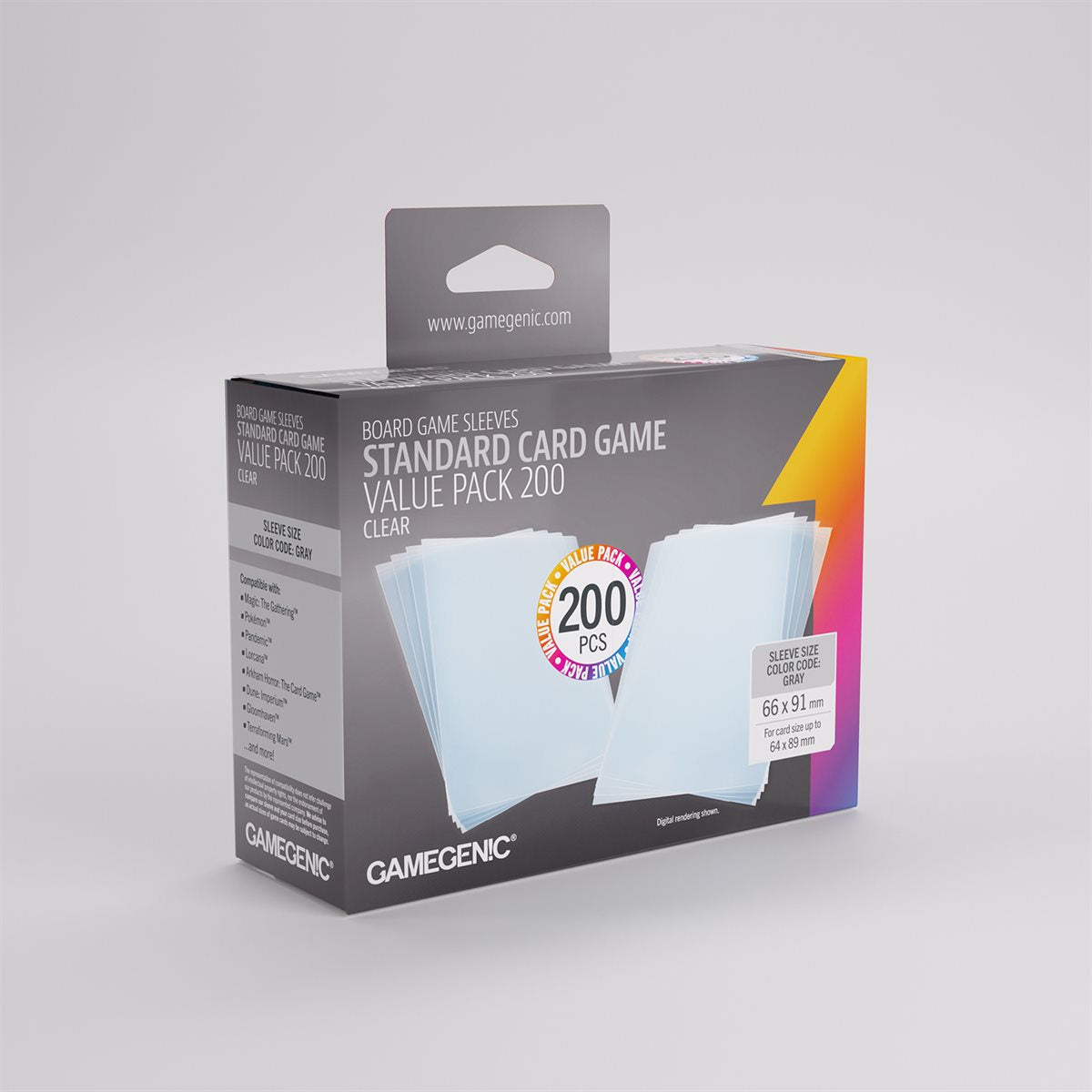 Sleeves: Gamegenic: Value Pack Standard Sleeves (200) (ML) (Repackaging) | Boutique FDB