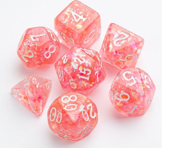 GameGenic - RPG Dice: 7 pc: Candy-like Series: Peach | Boutique FDB