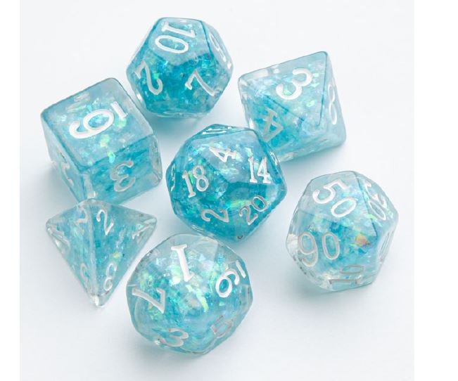 GameGenic - RPG Dice: 7 pc: Candy-like Series: Blueberry | Boutique FDB