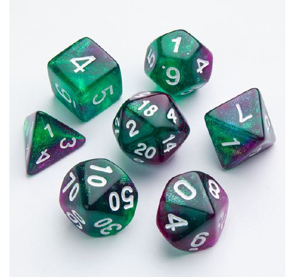 GameGenic - RPG Dice: 7 pc: Galaxy Series: Aurora | Boutique FDB