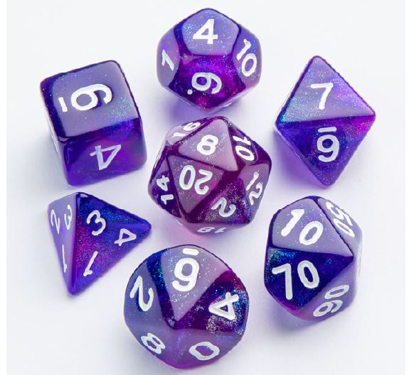 GameGenic - RPG Dice: 7 pc: Galaxy Series: Nebula | Boutique FDB