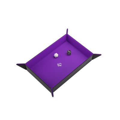 Gamegenic: Magnetic Dice Tray - Rectangular - Black/Purple | Boutique FDB