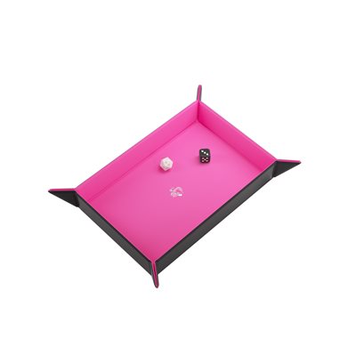 Gamegenic: Magnetic Dice Tray - Rectangular - Black/Pink | Boutique FDB