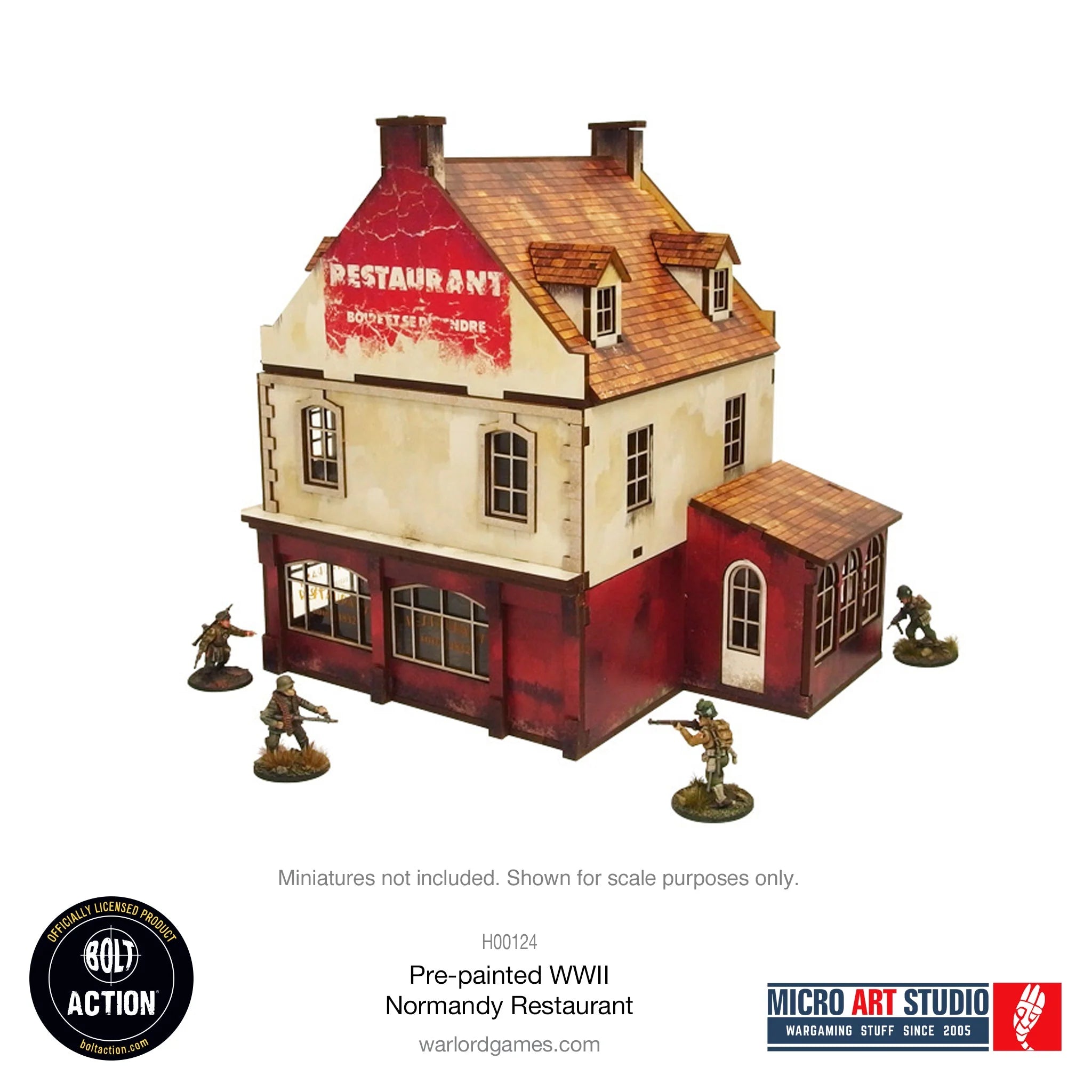 Bolt Action: Pre-painted WWII Normandy Restaurant | Boutique FDB