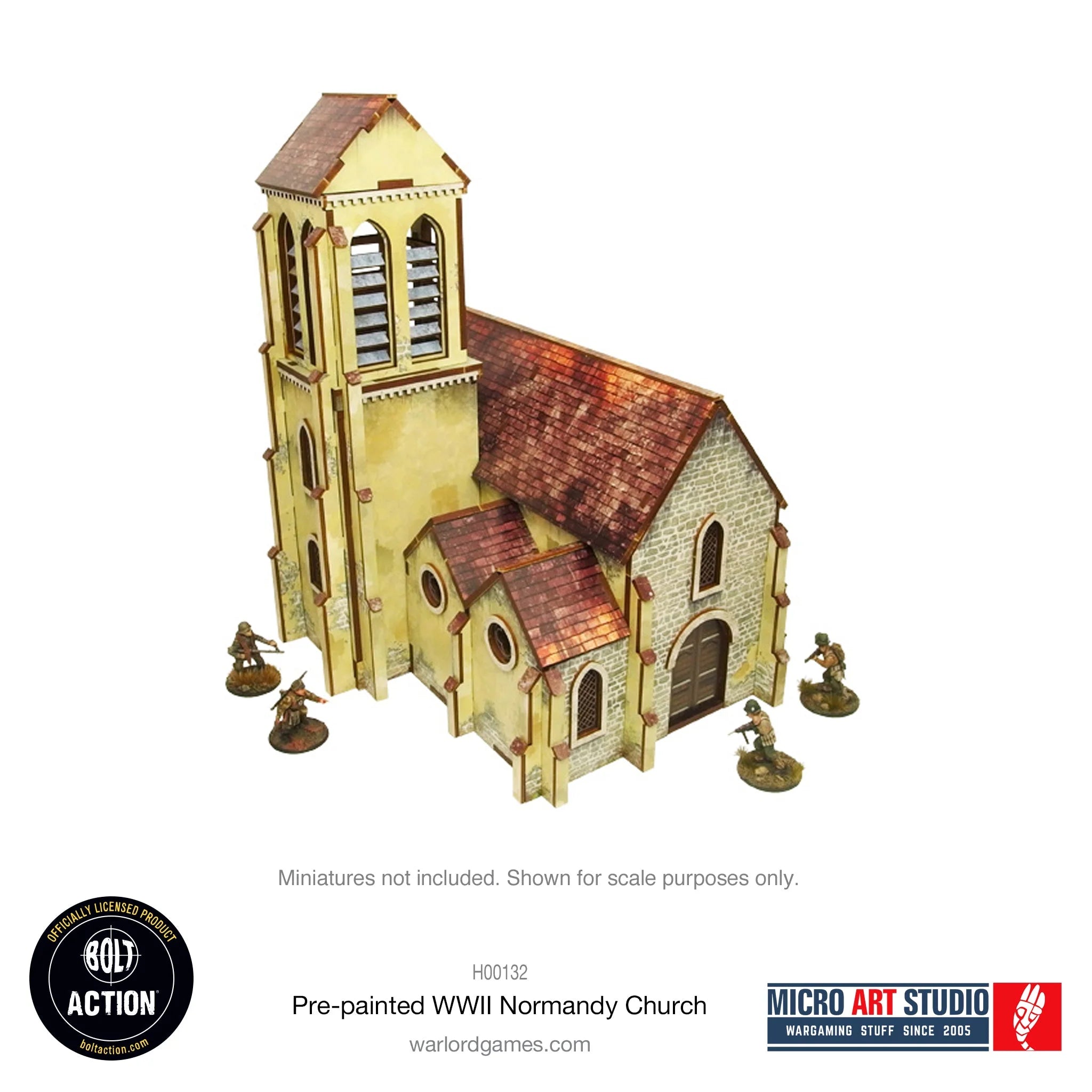 Bolt Action: Pre-painted WWII Normandy Church | Boutique FDB
