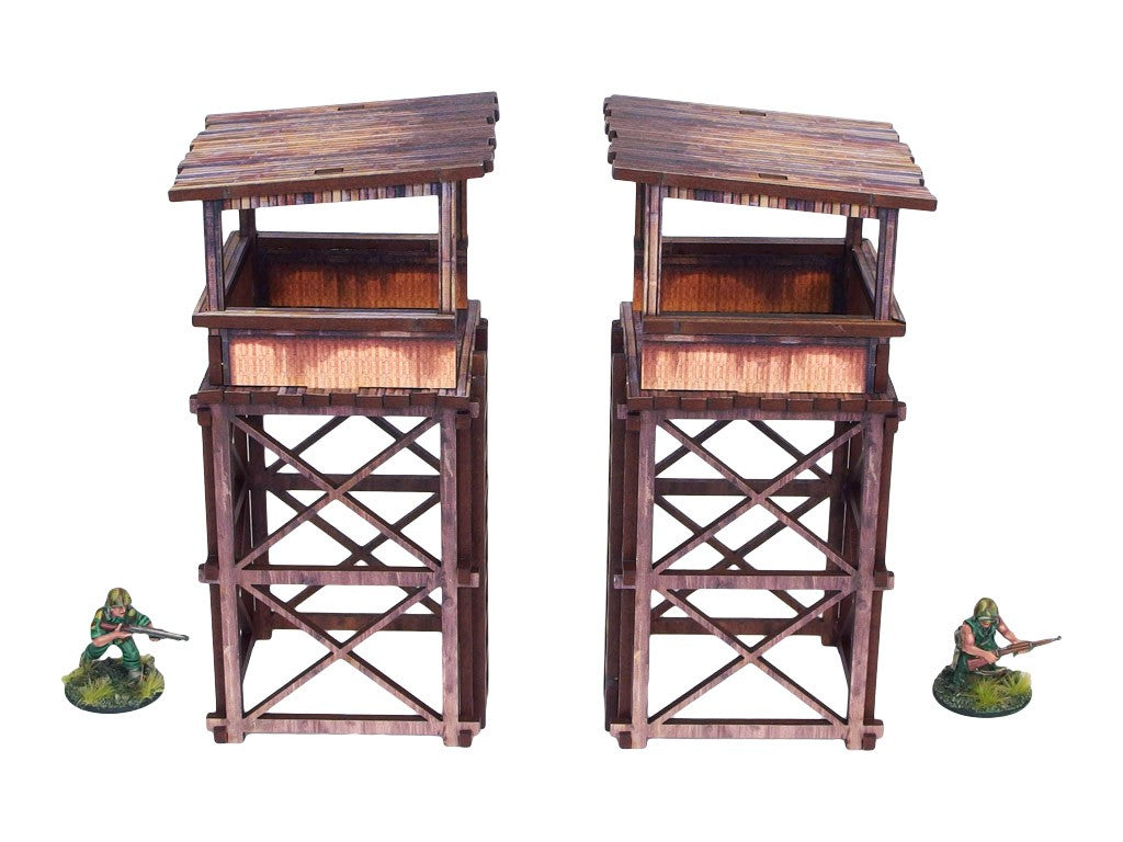 Bolt Action : Pre-Painted WW2 Pacific Guard Tower | Boutique FDB