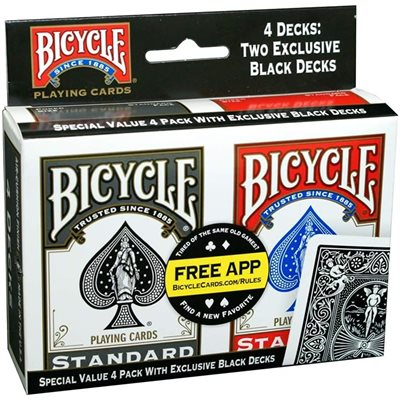 Bicycle Playing Cards - 4 Pack | Boutique FDB