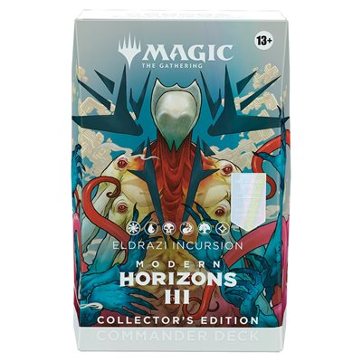 mtg eldrazi commander deck 2024 Modern Horizons III Decks Here are both the face commander and the backup commander for the Commander precons! Can't wait to see the full list reveal hopefully in the next The Modern Horizons 3 Eldrazi Incursion Commander Deck includes 1 deck of 100 Magic cards (2 Traditional Foil Legendary cards MTG : MODERN HORIZONS 3