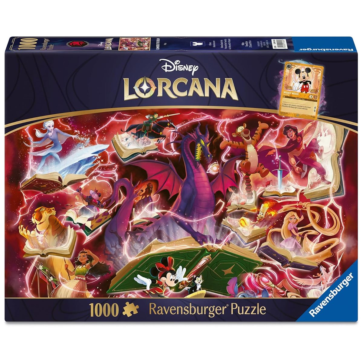 Puzzle : Ravensburger - Lorcana TCG - Glimmers of the Realm: Ruby 1000 | Boutique FDB