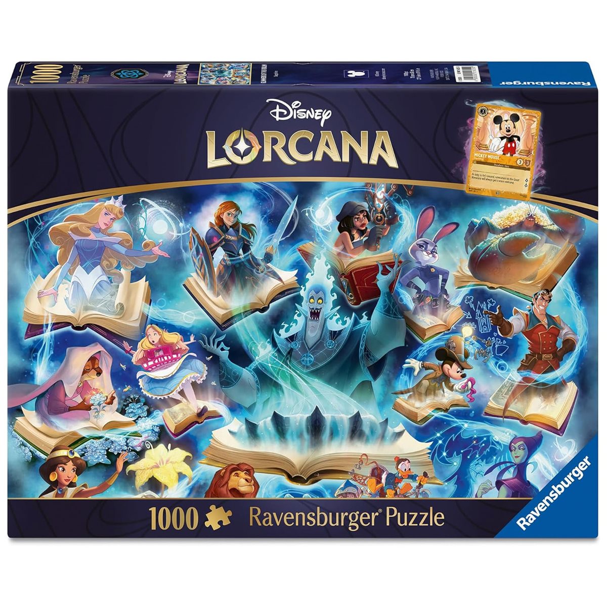 Puzzle : Ravensburger - Lorcana TCG - Glimmers of the Realm: Sapphire 1000 | Boutique FDB