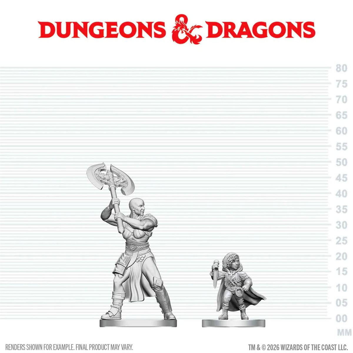 D&D Nolzur's Marvelous Miniatures: Goliath Barbarian & Halfling Rogue | Boutique FDB