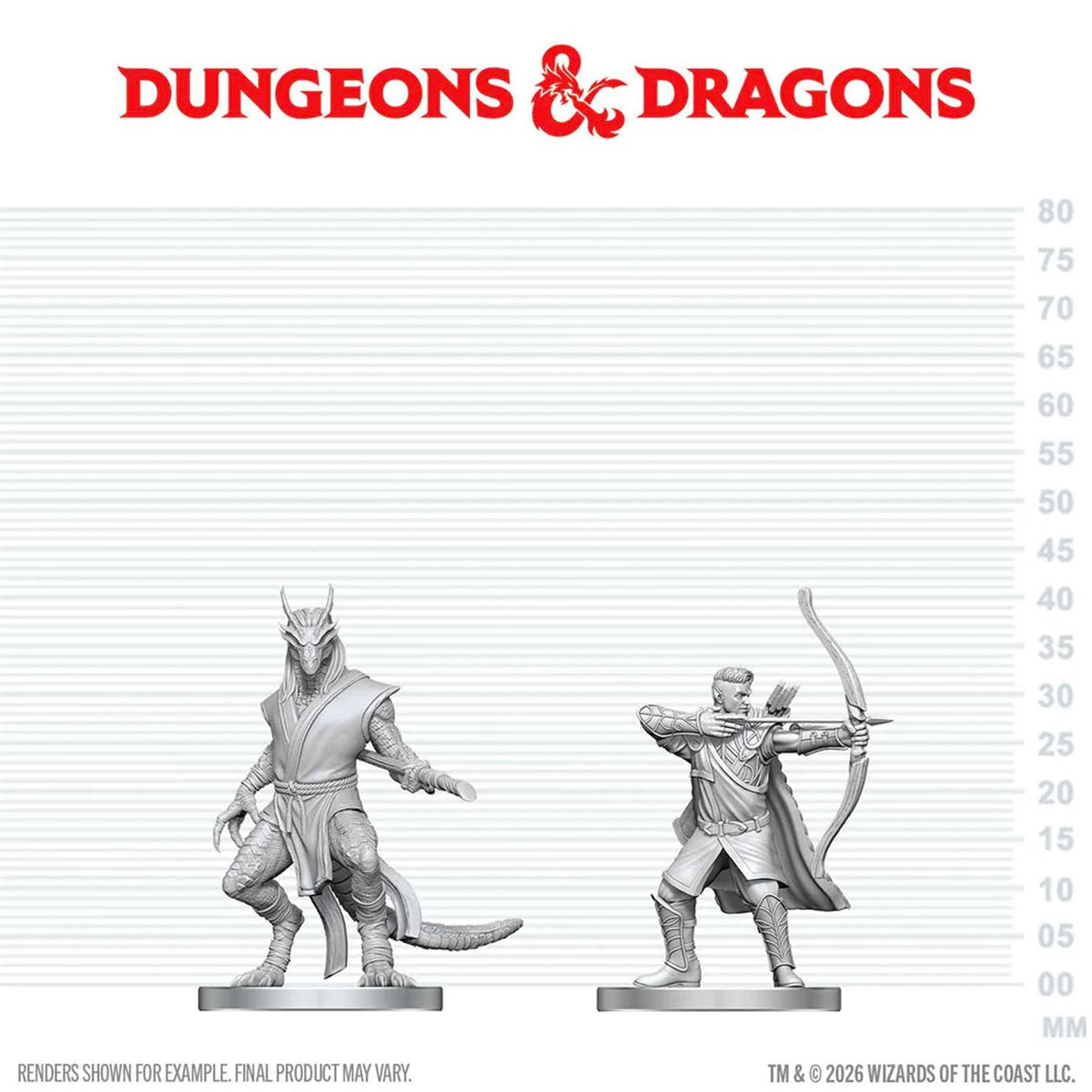 D&D Nolzur's Marvelous Miniatures: Elf Ranger & Dragonborn Monk | Boutique FDB