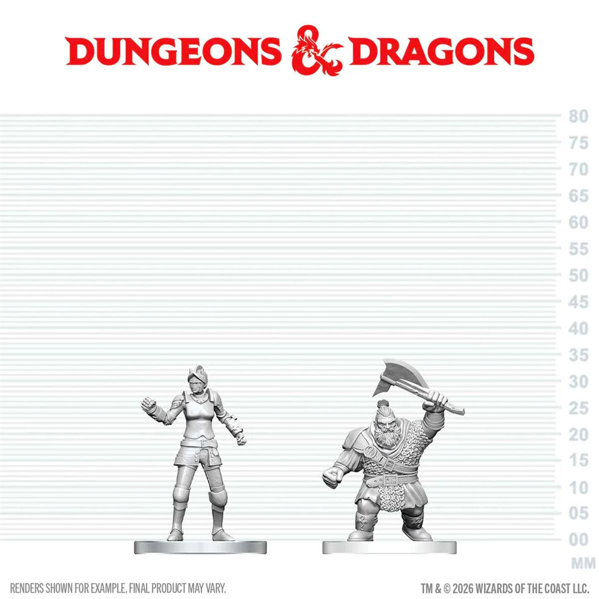 D&D Nolzur's Marvelous Miniatures: Cultist of Bane & Dwarf Zhentilar Soldier | Boutique FDB