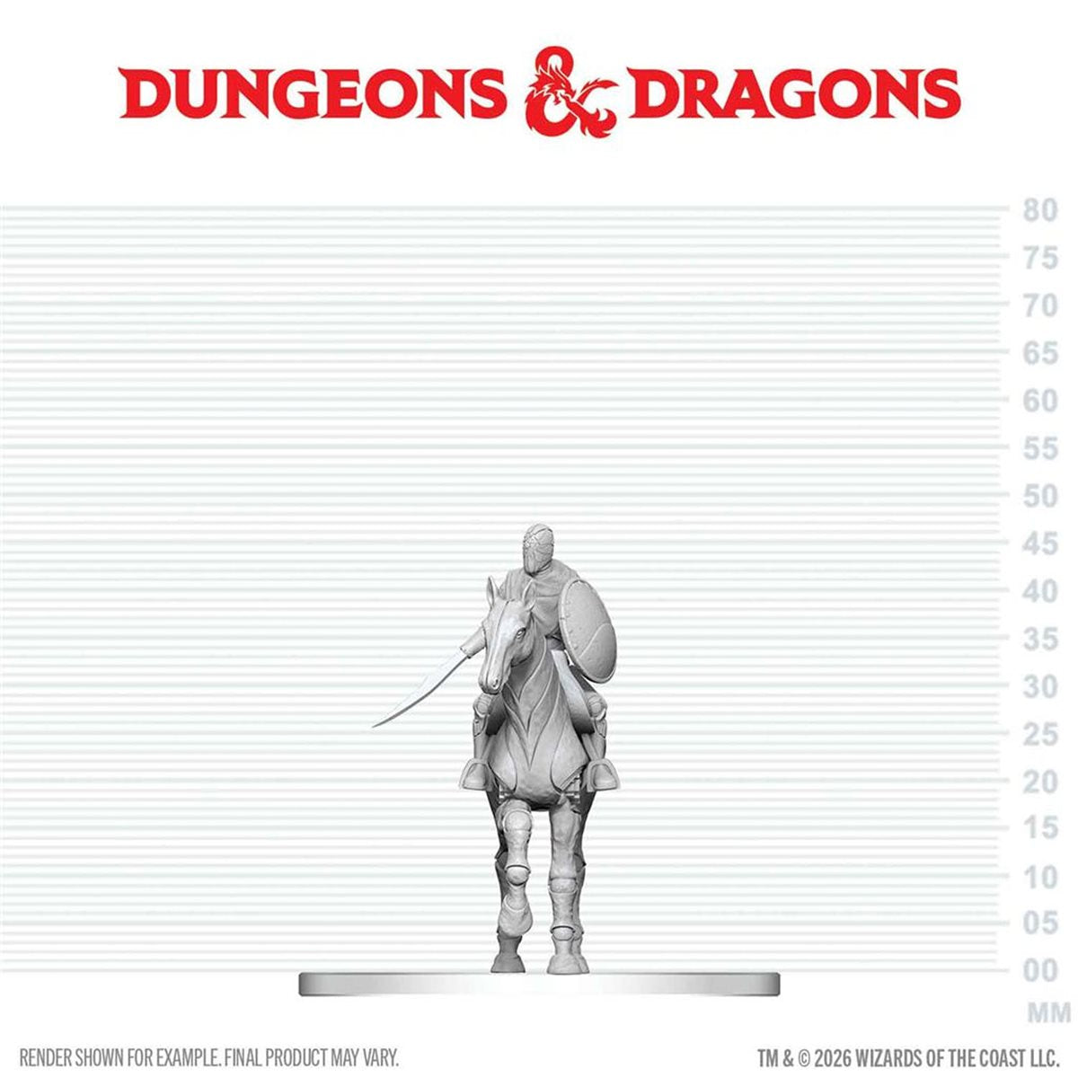 D&D Nolzur's Marvelous Miniatures: Nimblewright Steed with Rider | Boutique FDB