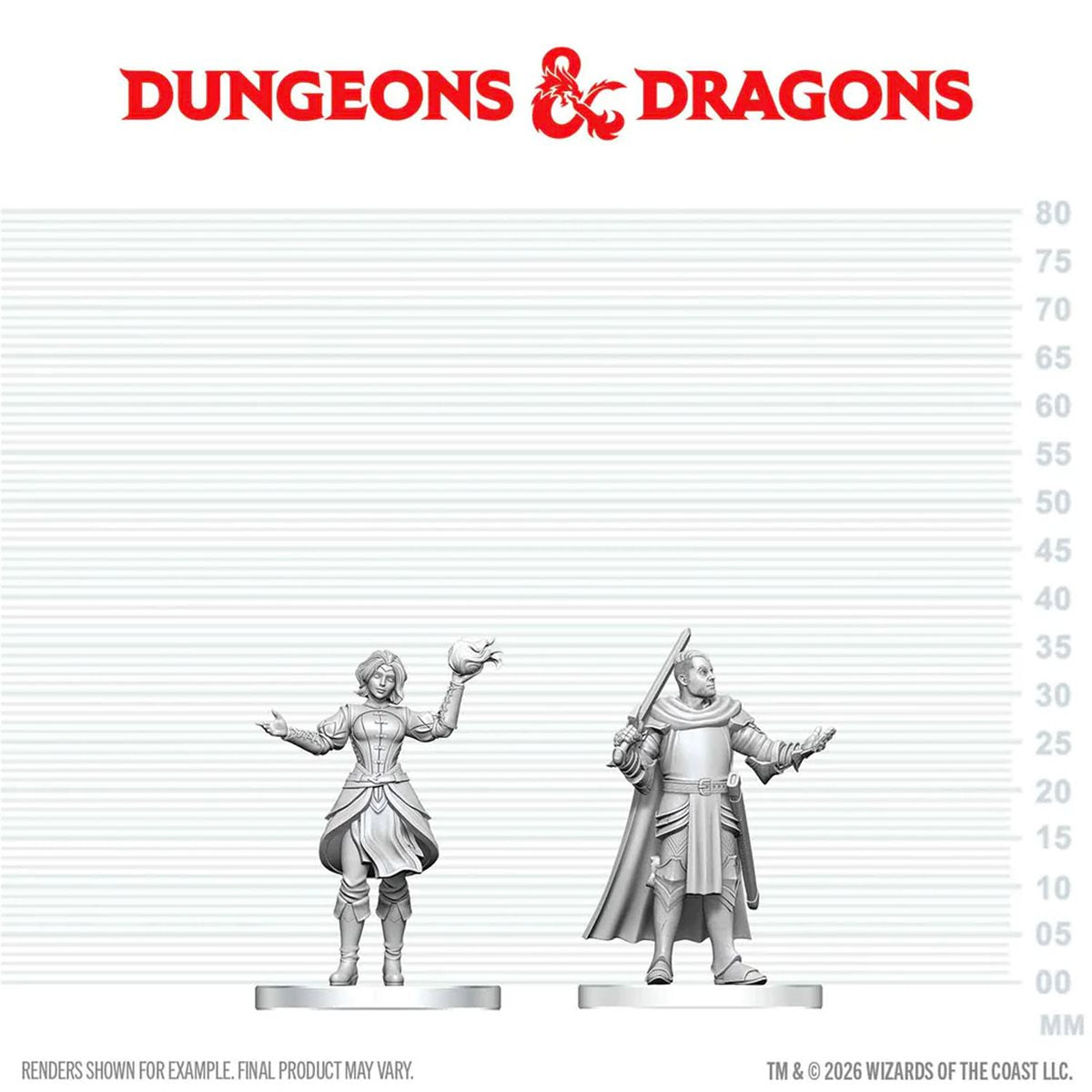 D&D Nolzur's Marvelous Miniatures: Knight & Mage Apprentice | Boutique FDB