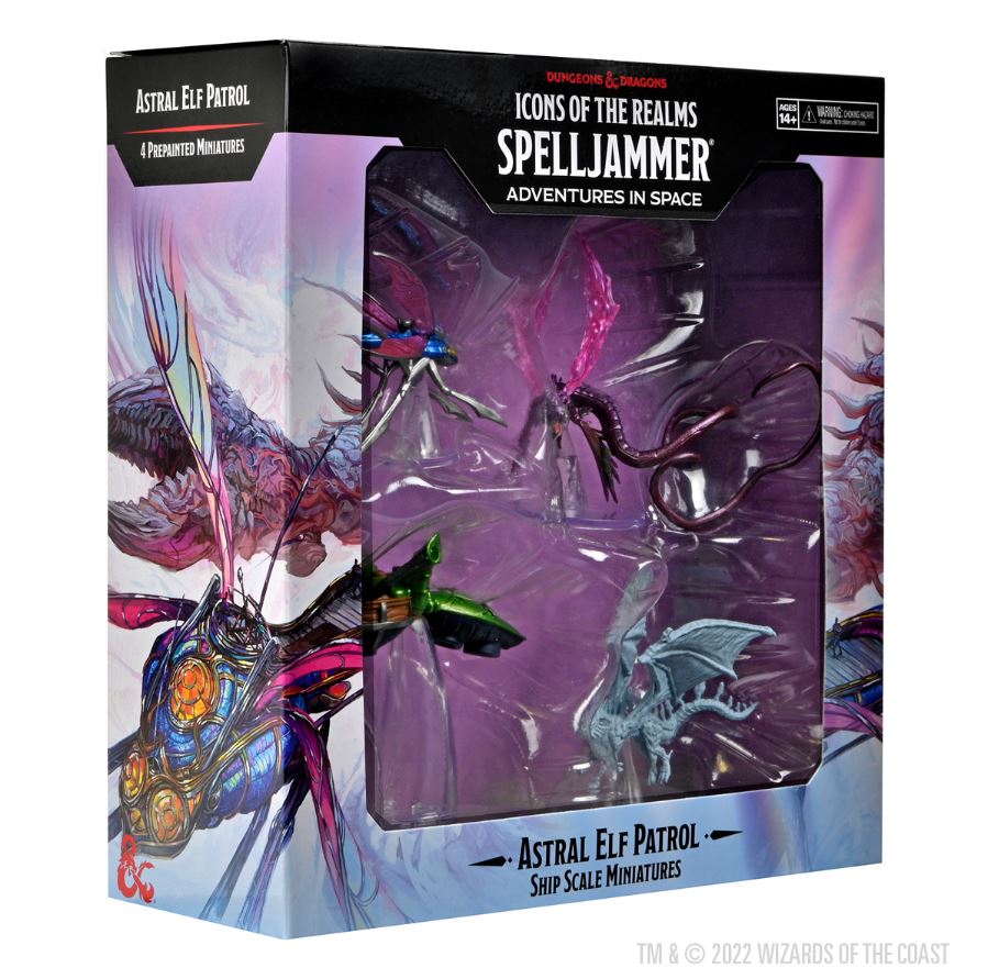 D&D Icons of the Realms: Ship Scale: Set 24: Astral Elf Patrol | Boutique FDB