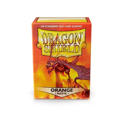Dragon Shield Matte Sleeves - Orange (100) | Boutique FDB
