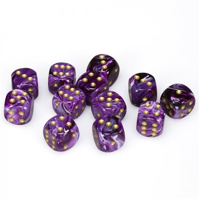 Chessex Vortex: 12D6 Purple / Gold | Boutique FDB