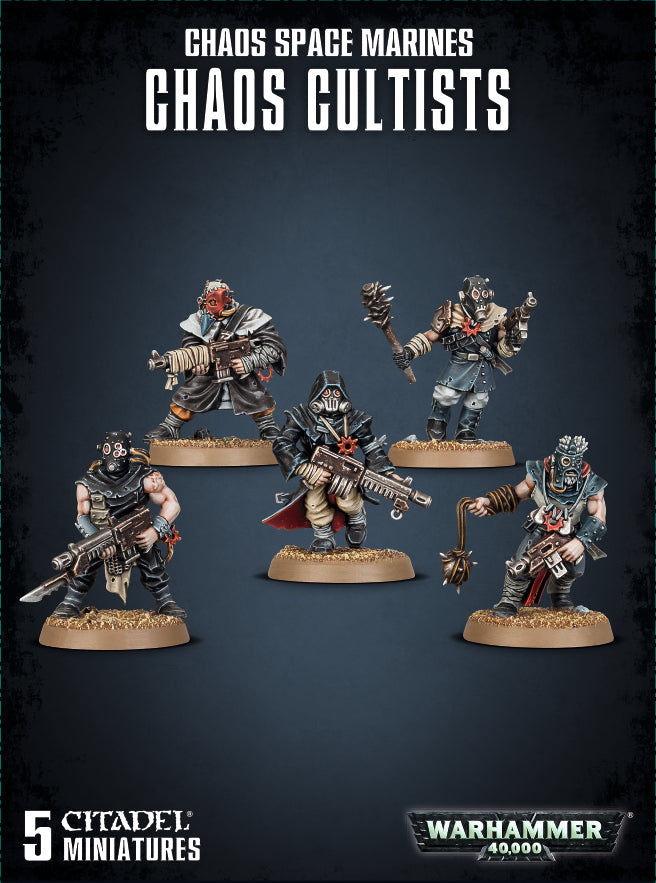 Warhammer 40K : Chaos Space Marines - Chaos Cultists | Boutique FDB